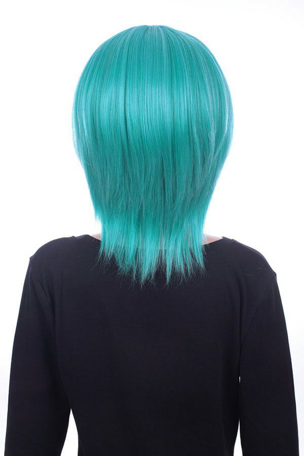 コスプレウィッグ(ショート)【ブルー系|ミクブルーグリーン】|【E02-OW
