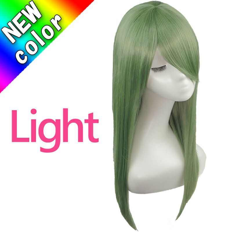 NEW】コスプレウィッグ（ライトロング）【オパールグリーン(MX-004)】